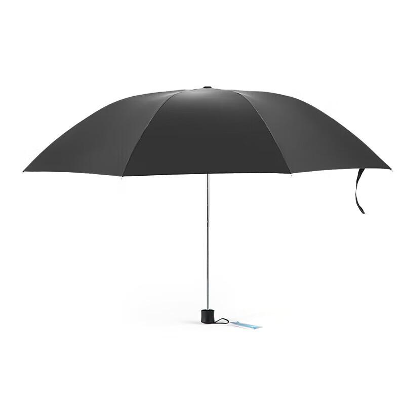 Paradise Oversized 3-Fold Black UV Sun & Rain Umbrella