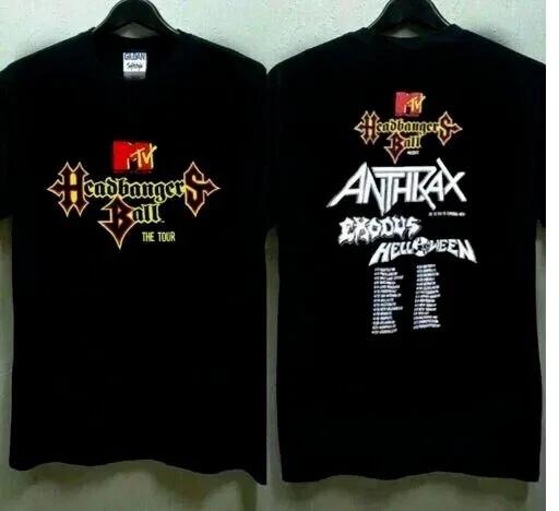 РЕДКАЯ винтажная футболка MTV Headbangers Ball Tour 1989 M