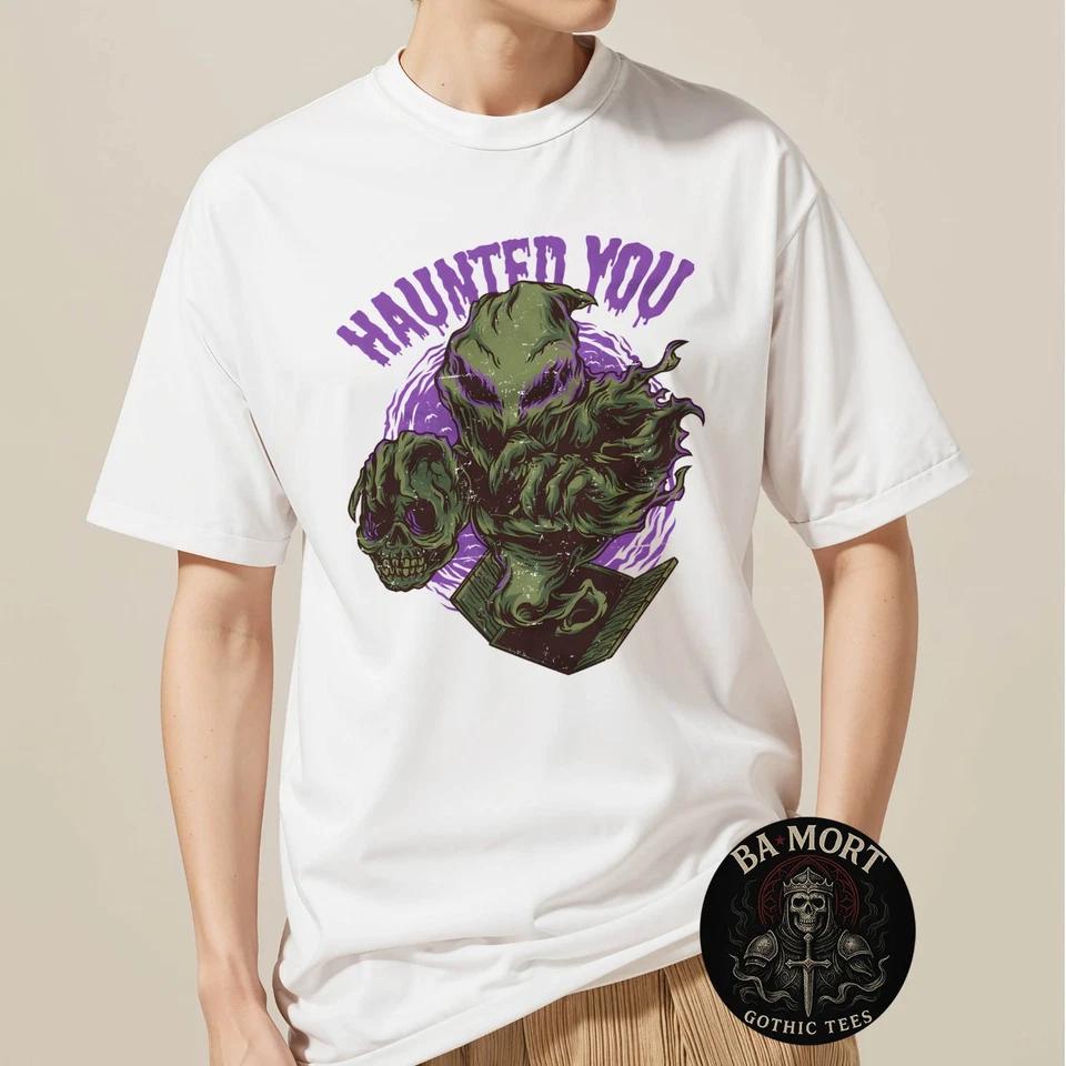 Creepy Horror Ghost Design Paranormal Art T-Shirt 4XL