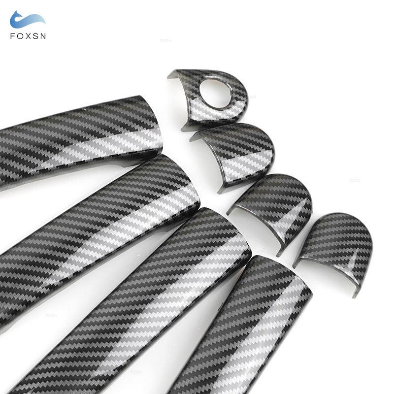 Car Exterior Door Handle Covers Sticker Trim Accessories For Skoda Octavia Fabia 2001-2007 Superb 2001-2008 Roomster