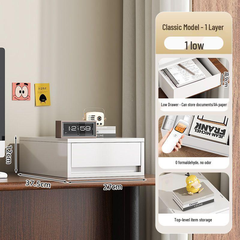 Multi-layer Mobile Storage Rack for Cosmetics & Office Documents