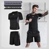 Men's Casual Running Sports Suit with Shorts and Short-Sleeve Top - Ideal for Fitness, Yoga, and Training.
