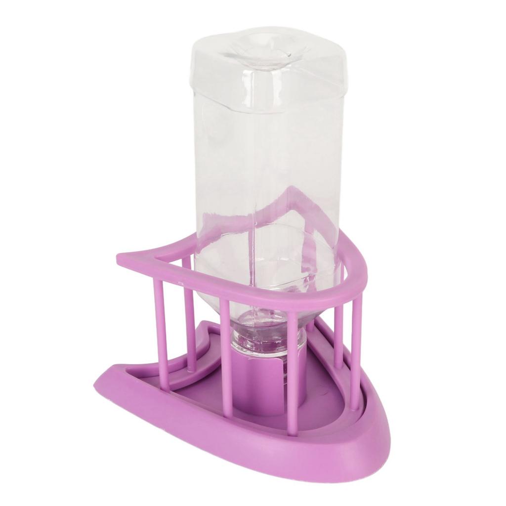 Automatic Reptile Water Feeder Safe Purple Fence Reptile Water Drinker Dispenser with Bottle for   Reptile Supplies