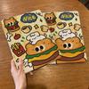 Für iPad Air6 Hülle Süßes Burger Welpen Muster iPad Smart Style Tri-Fold Hülle für iPad Pro2024 11 13 Air6 Air5 Air4 10.9 Air3 10.5 mit Bleistifthalter