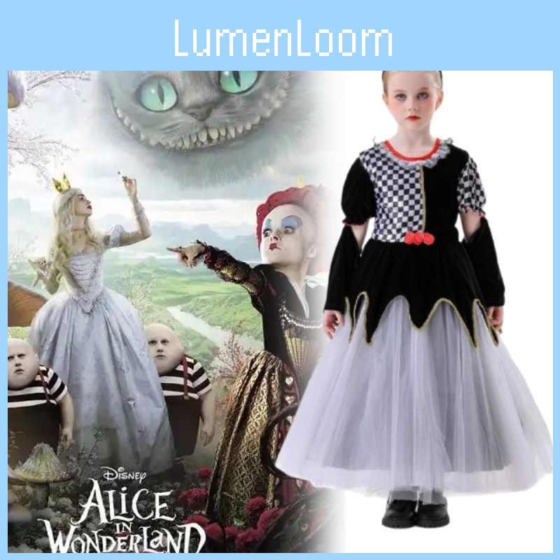 Alice In Wonderland Cosplay Dress For Girls With Polyester Material For Anime Costume Events