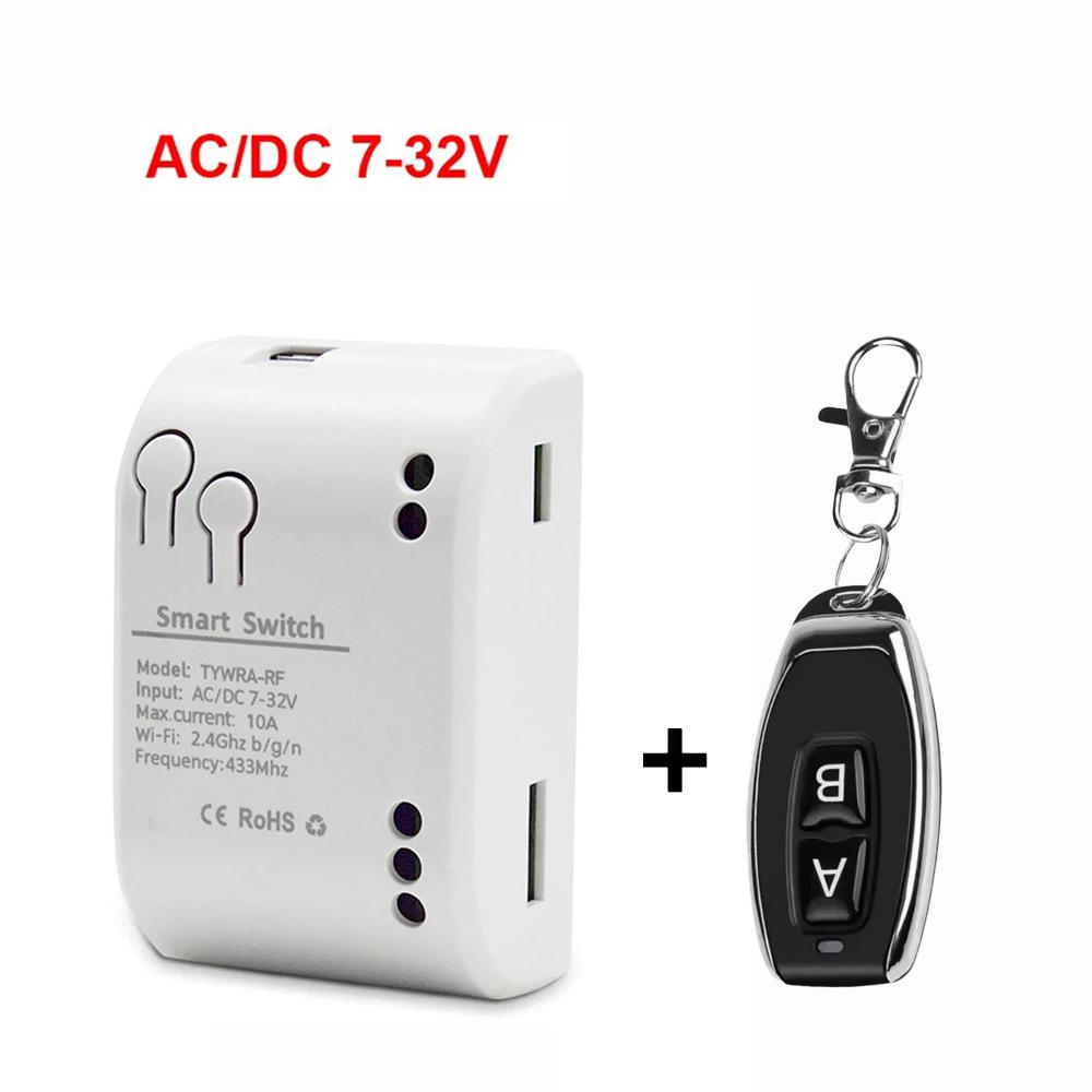 Graffiti Tuya Smart WiFi Switch: Single-Channel Relay Module with Momentary, Self-Locking, and Interlock Remote Control