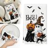 1 Stück Boo Halloween Geschirrtücher Spültücher Teetücher Küchendekor Halloween Dekoration Baumwolle Geschenk für Mama Frauen Küchenzubehör
