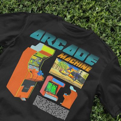 Retro Arcade Machine T-Shirt, Retro Game, Y2K, Retro Desktop Shirt, 2000s Trendy Shirt, VHS, Vaporwave Shirt, Vintage Shirt