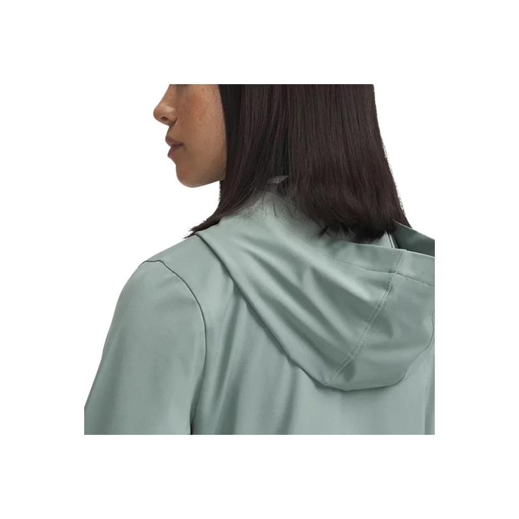 Under Armour Ss25 Drive Simple Comfortable Hooded Slim Fit Long Sleeve Sweatshirt Women Sweatshirt Lime-Green 1389971-348