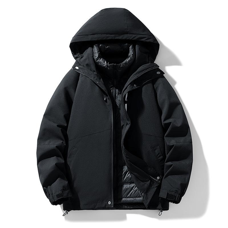 Outdoor Jacket Men's and Women's Removable Jacket Autumn and Winter Down Liner Three-proof Assault Jacket Men's Jacket Mountaineering Suit