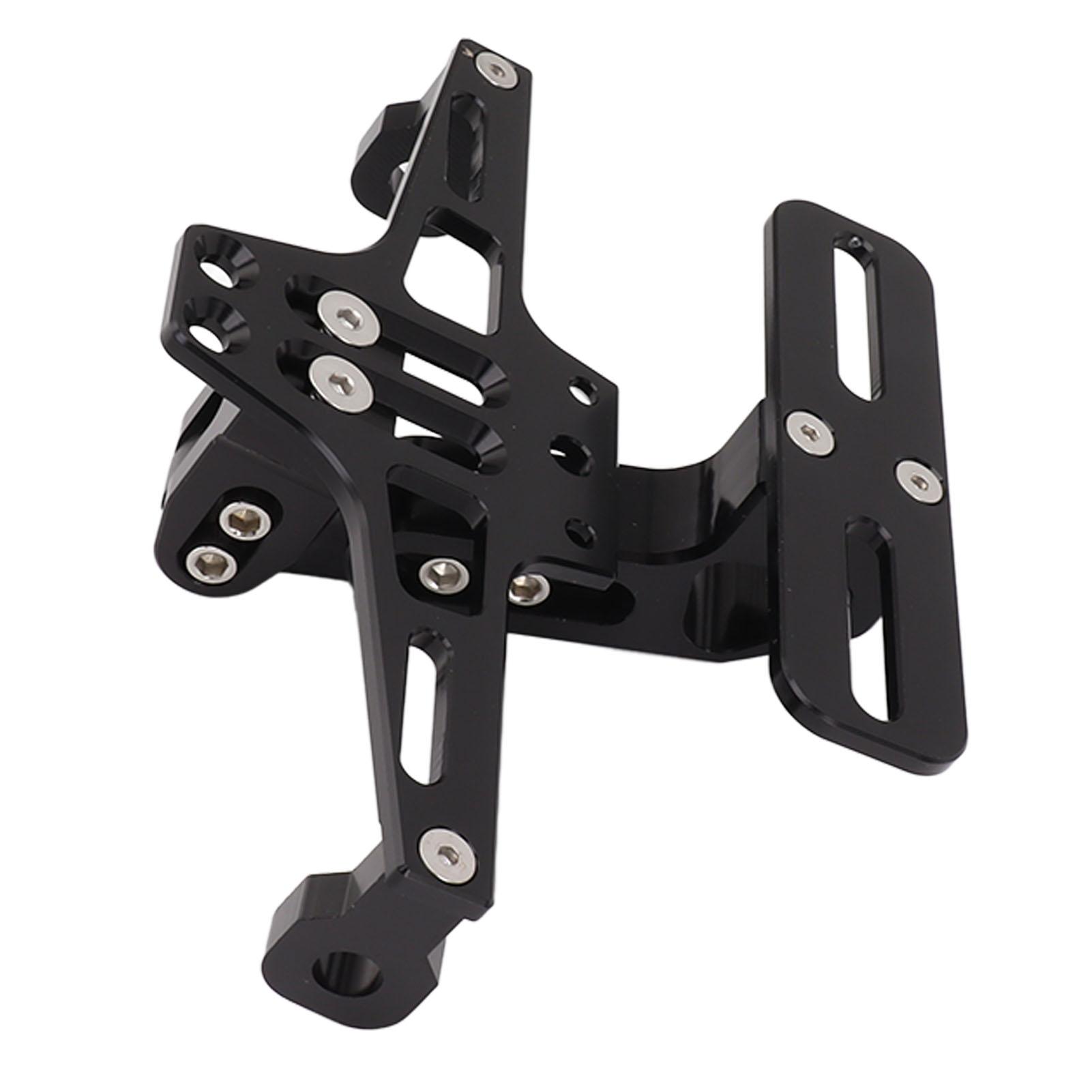 Крепление заднего номерного знака мотоцикла из алюминиевого сплава, регулируемое, универсальное, кронштейн заднего номерного знака с подсветкой