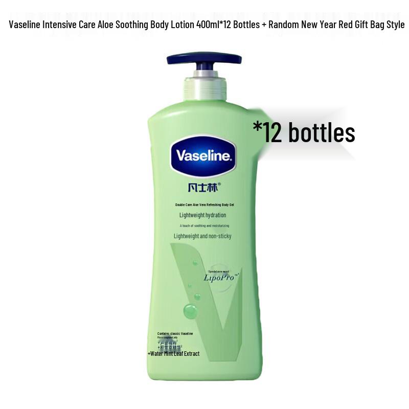 Vaseline Intensive Care Aloe Soothe Lotion - 12-Pack