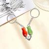 Bag Charm Fish-Shaped Keyring Heart Strap Couples Keychain Magnetic Matching Keychain  Best Friend