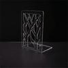 Durable Acrylic Book Display Stand Space-saving Decorative Desktop Acrylic Book Storage Rack Sturdy Stationery Acrylic Bookends