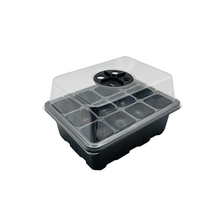 Seed Starter Tray Box Nursery Pot Seedling Germination Planter Adjustable Ventilation Humidity 12 Cell