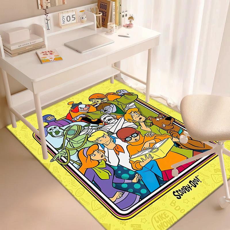 Halloween cartoon comedy adventure movie Scooby-Doo carpet is suitable for living room and bedroom doormats office balcony decorative carpet V3