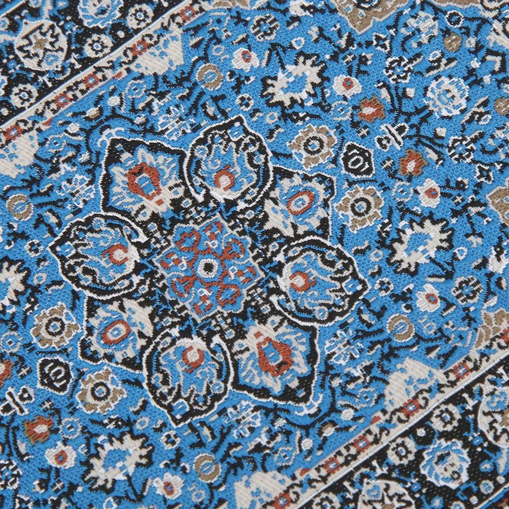 Vintage woven miniature Turkish carpet with floral print for dollhouses