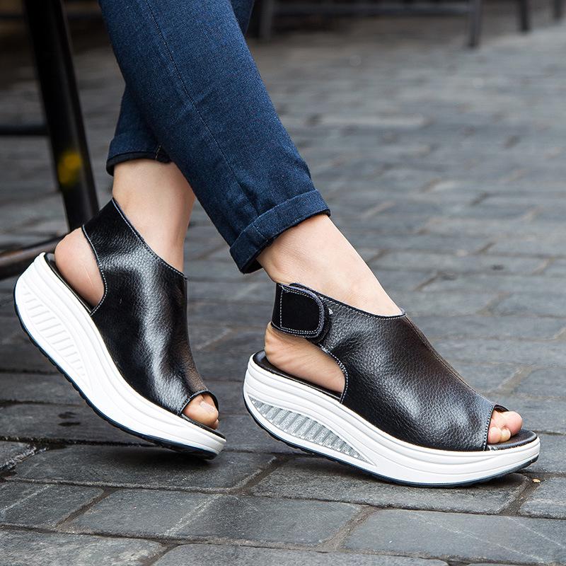 Summer Platform Sandals Women Candy Color Lace-up Casual Breathable Mesh Wedge Sneakers Shoes Woman sandalias mujer WSH3279