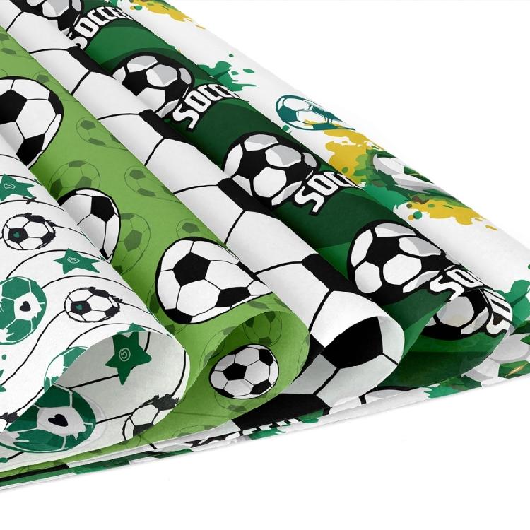 24 Sheets Scrapbooking Paper Football Themed Decorative Paper for Scrapbooking Journal Planner Album Invitation Card