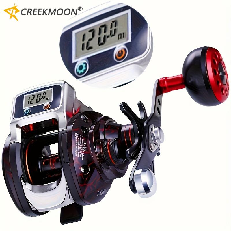 

5KG Drag Bait Casting Wheel Metal Baitcasting Reel 6.3:1 Gear Ratios Digital Display Metal Smooth Bearing Fishing Accessories 260319 Left Hand