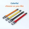 15Cm Handy Type C Cable Silicone Braid Shielding TPE Shock Resistant 40Gbps High Speed Data Transmission 100W Boost Charging