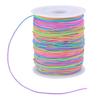 2X Elastic Cord, Beading Cords Threads, Rainbow Color Stretch String Cord, Fabric Crafting String For Bracelet