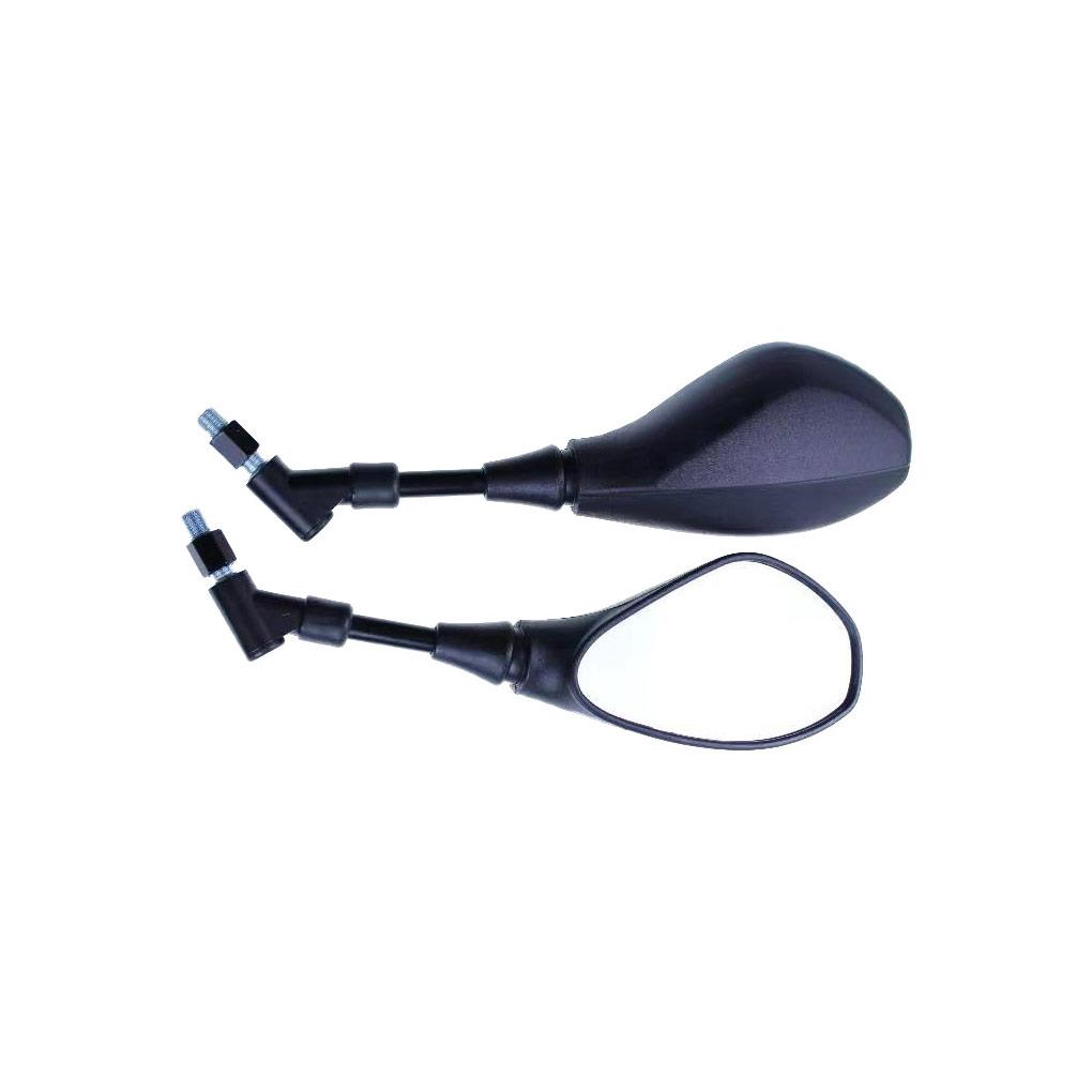

Motorcycle Left Right Mirror Safety Wide Screen Plastic Side Mirrors 360-Degree Rotation Professional Back Sight Supplies