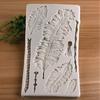 Feather Texture Fondant Silicone Mold Diy Chocolate Baking Cake Decoration Clay Plaster Mold