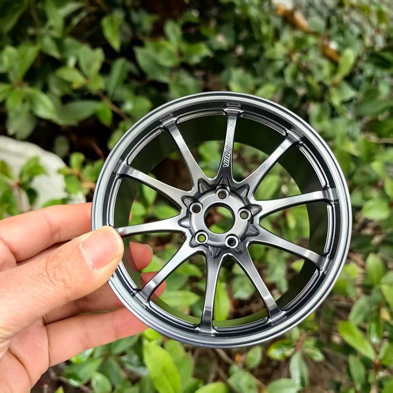 New 1/5 Car Model Forging Bbs Rays Metal Aluminum Edge Wheel Hub Desktop Display Modification Toy Gift