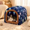 Arched Pet Tent Bed Padded Enclosed Cat and Dog Soft for Balcony