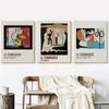 Poster expoziție de artă francez Le Corbusier Vintage corp feminin abstract imprimare murală medievală Bauhaus pictură pe pânză decorare