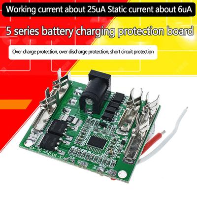 Li-Ion Lithium Battery Pack Protection Circuit Board BMS Module For Power Tools 5S 18V 21V 20A Battery Charging Protection Board
