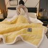 Super měkká hřejivá deka tepelná třívrstvá vážená sametová jednobarevná přikrývka na postel fleecová deka přehoz na postel pro dospělé zimní