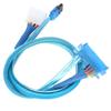 SATA3.0 Cable 7+15Pin 4Pin Male To Female Hard Drive Power Cord for 2.5 3.5in HDD