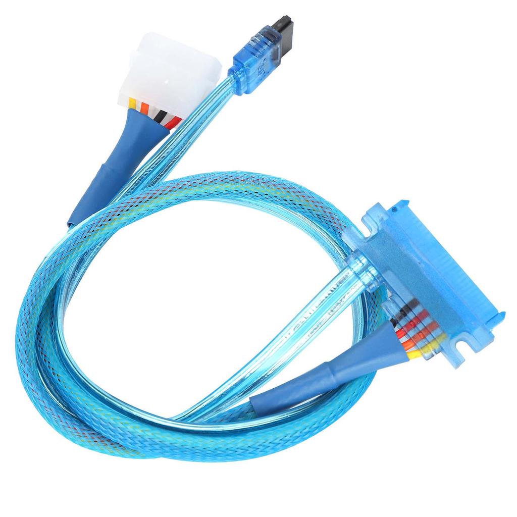 SATA3.0 Cable 7+15Pin 4Pin Male To Female Hard Drive Power Cord for 2.5 3.5in HDD