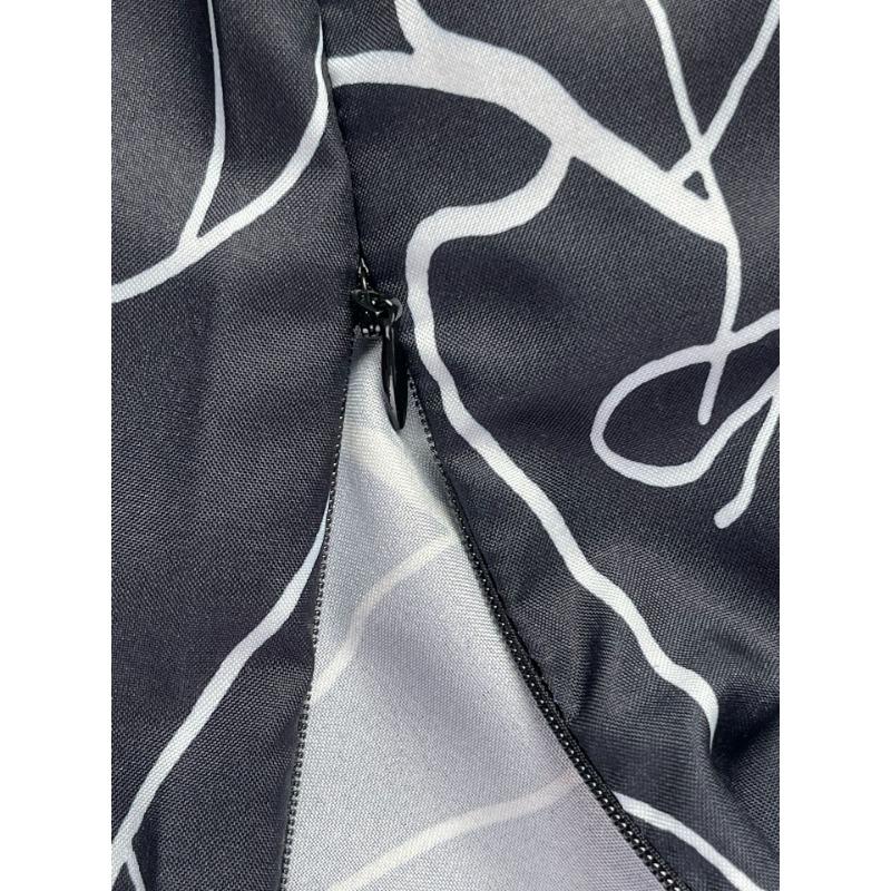 Women's Fashionable Round Neck Sexy Printed Jumpsuit