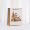 12pcs Eid Mubarak Gift Bags Islamic Paper Gift Bags with Golden Lantern Mosque Designs for Ramadan Gifting