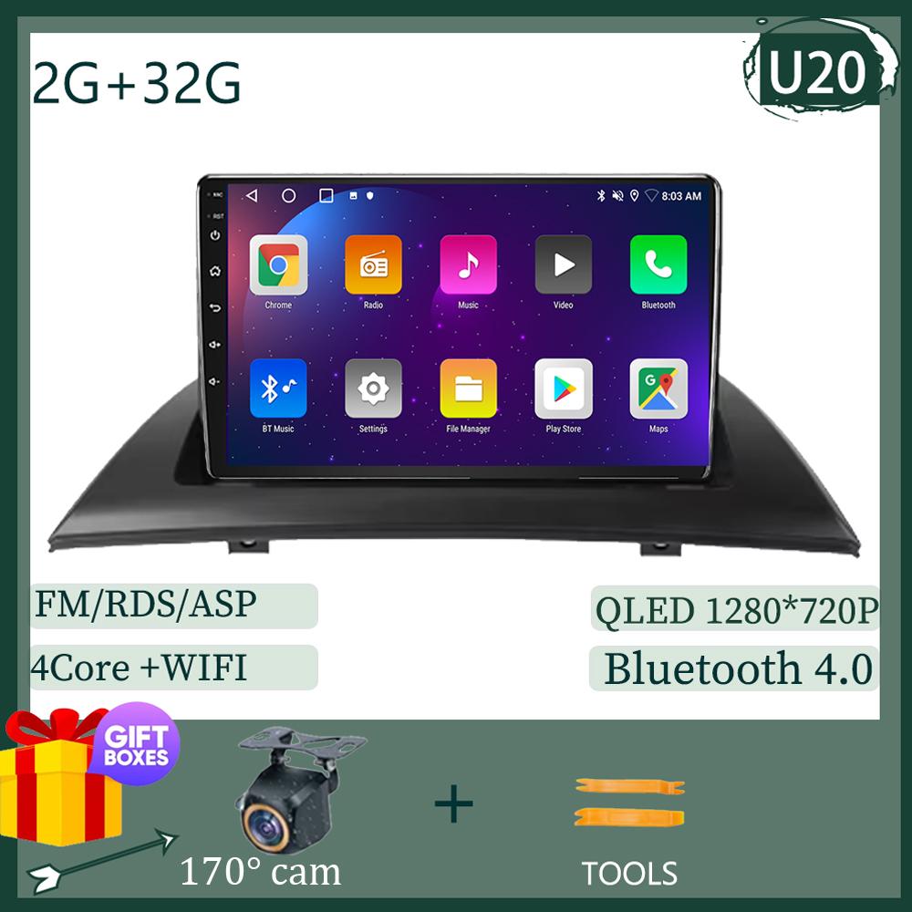 Android 14 Multimedia For BMW X3 E83 2003 - 2012 Car Stereo Radio QLED Player GPS Navigation Carplay Auto HDR Wifi 5G NO 2DIN