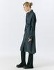 Editeom Ellipse Button Long Shirt - Charcoal