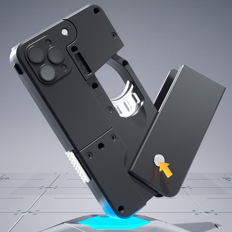 New Folding Mobile Phone Soft Bullet Gun Toy Creative Mobile Phone Deformation Toy Pistol Shooting Toy Children's Christmas Gift