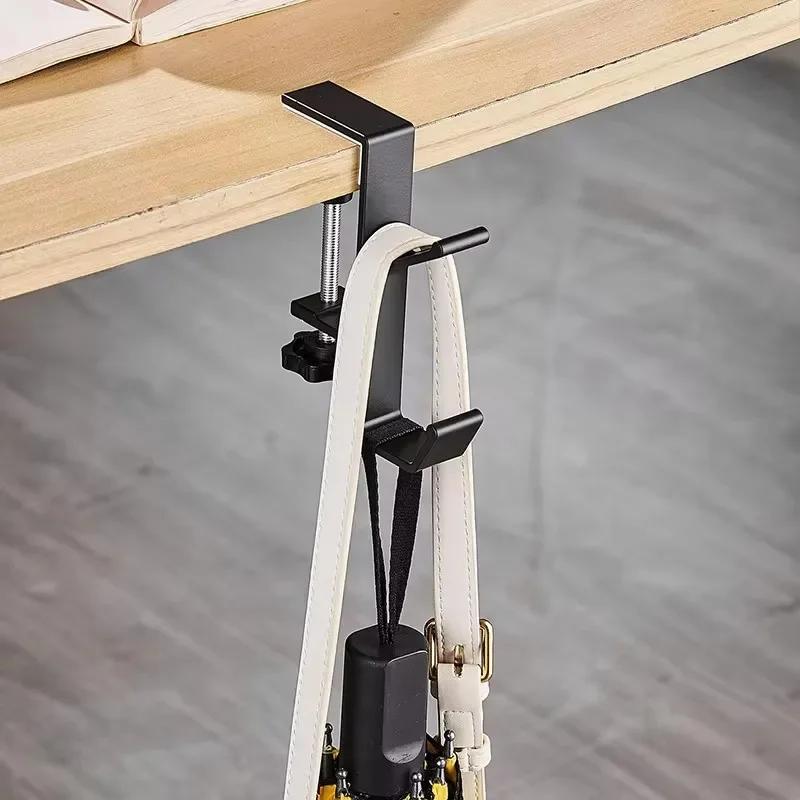 1 ST Haushalts-Bequemlichkeitswerkzeuge Verstellbarer Tischkantenhaken Tischaufhänger Rucksackaufbewahrung Hängehakenhalter Stanzfreier Organizer