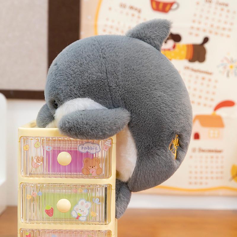 Plush Seal Toy Soft Short Pile Animal Decor For Kids And Office Relaxation