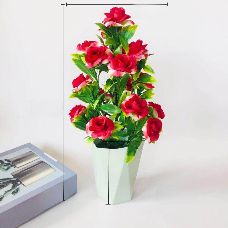 Artificial Rosa Rugosa Thunb Potted Plant For Event And Decoration Party