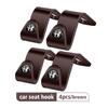 2/4pcs Car Seat Headrest Hook Storage Portable Interior Bracket For Alfa Romeo Giulia 147 Mito 156 159 166 GT Stelvio Brera