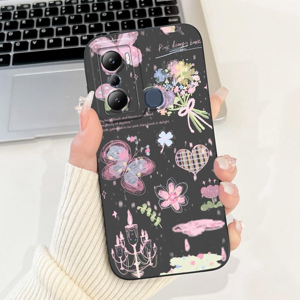 For Infinix Hot 20i Case X665C X665E Cover Silicone Soft Phone Case For Infinix Hot 20i 20 i Fundas Coque 6.6" Shockproof Bumper