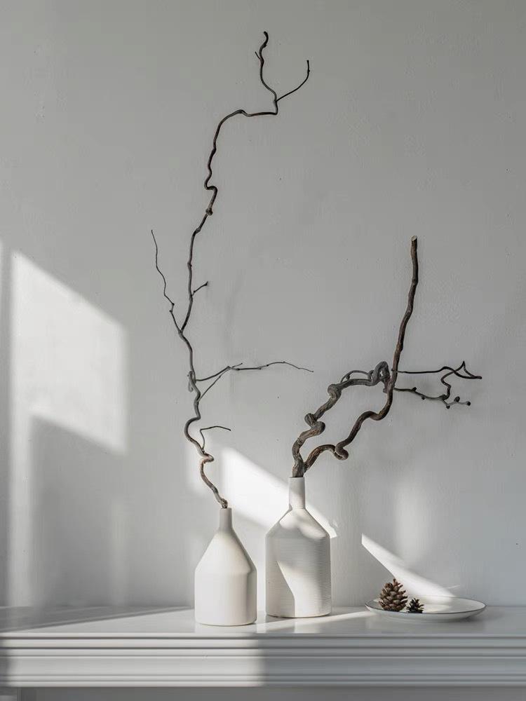Wabi-sabi Dried Flower Arrangement: Reed, Pine Cones, Cotton, Wheat, Poppy Bouquet