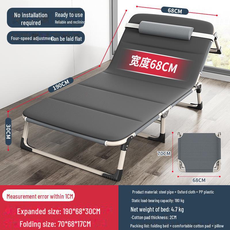 Folding Multifunctional Recliner Bed: Perfect for Home, Office, Outdoor Naps, and Camping.