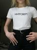 Women S Tops T Shirt Russian Letter Introvert Inscription Print White Short Sleeve Female Tshirts Harajuku