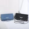 Bolsa Transversal com Aba e Tachas ZV Feminina 2025 - Design Elegante de Envelope com Asas, Estilo de Luxo Leve de Alta Qualidade.