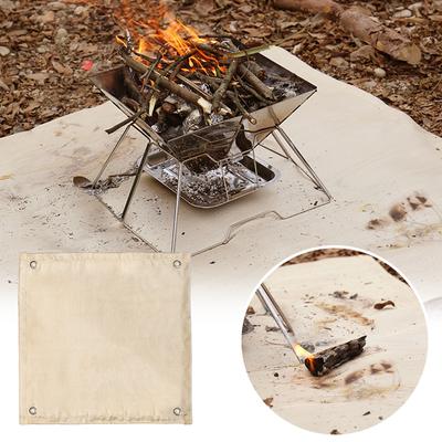 Barbecue Fire Protection Pit Mat Camping Picnic Barbecue Mat High Temperature Ironing Fire Retardant Carpet Outdoor Indoor